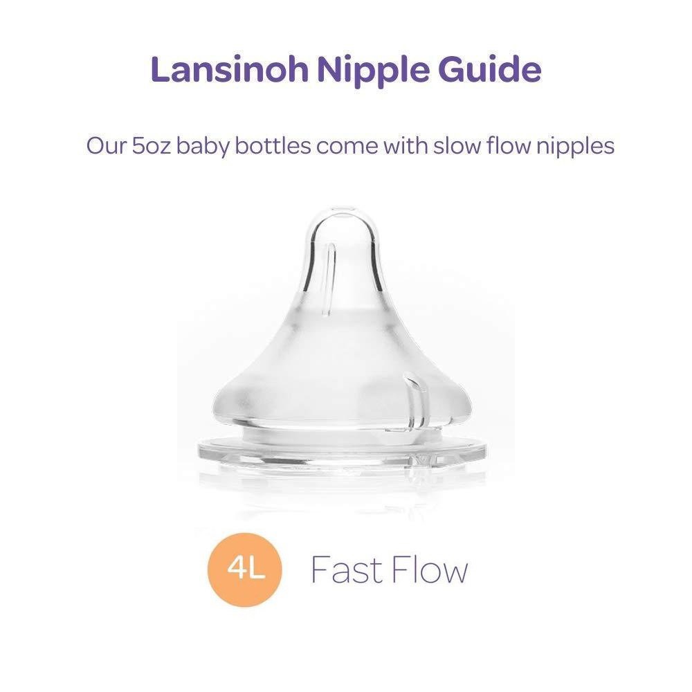 1 núm ti thay thế Lansinoh siêu mềm size L cho bé trên 6 tháng tuổi tách