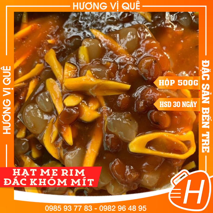 Hạt Me Rim Đác Khóm Mít - Hủ 500g - Đặc Sản Bến Tre