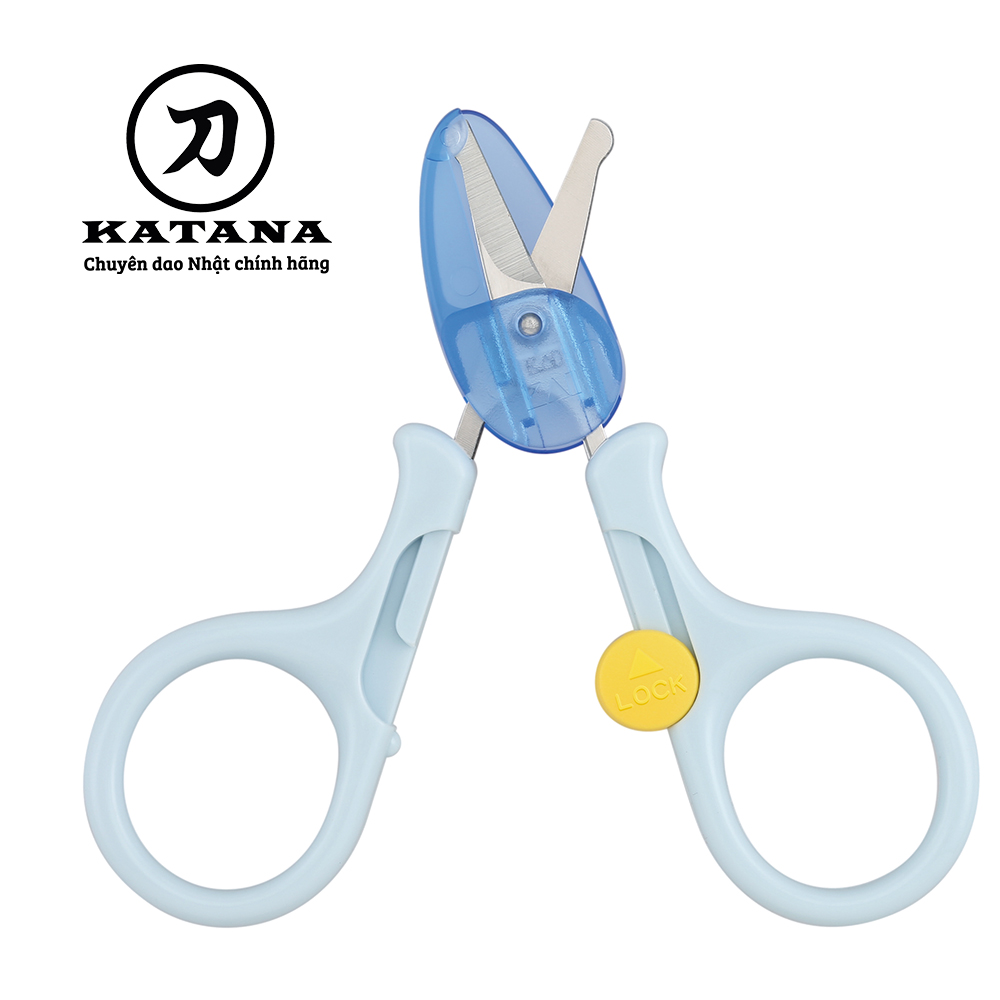 Kéo cắt móng tay cao cấp Nhật trẻ em KAI KF0116 (màu xanh)