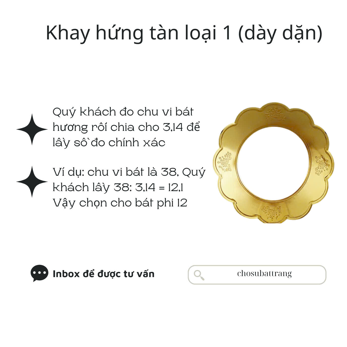 Khay bát hương/ bát nhang hứng tàn