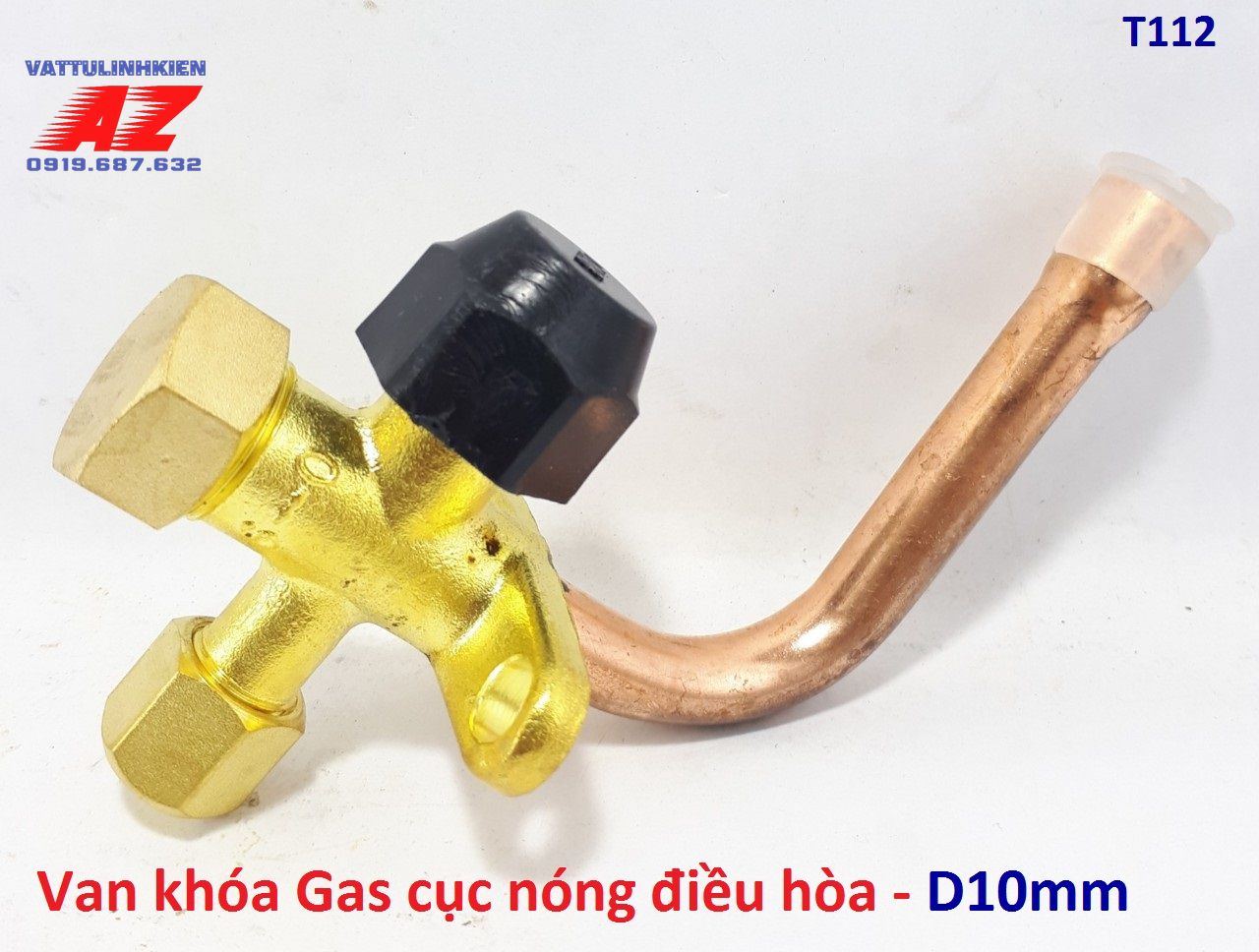 Van khóa Gas cục nóng điều hòa D10mm