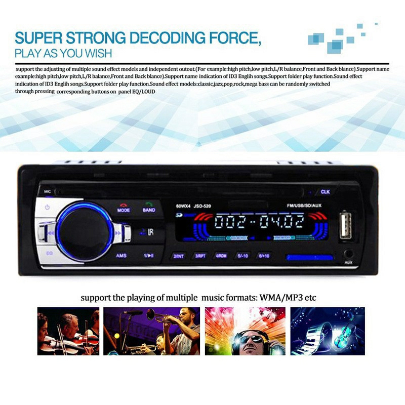 máy nghe nhạc bluetooth mp3 xe ô tô