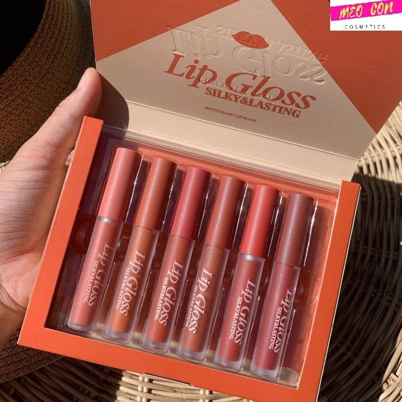 Set son 6 cây Lip Gloss Thái Lan hàng chuẩn lên màu siêu xinh
