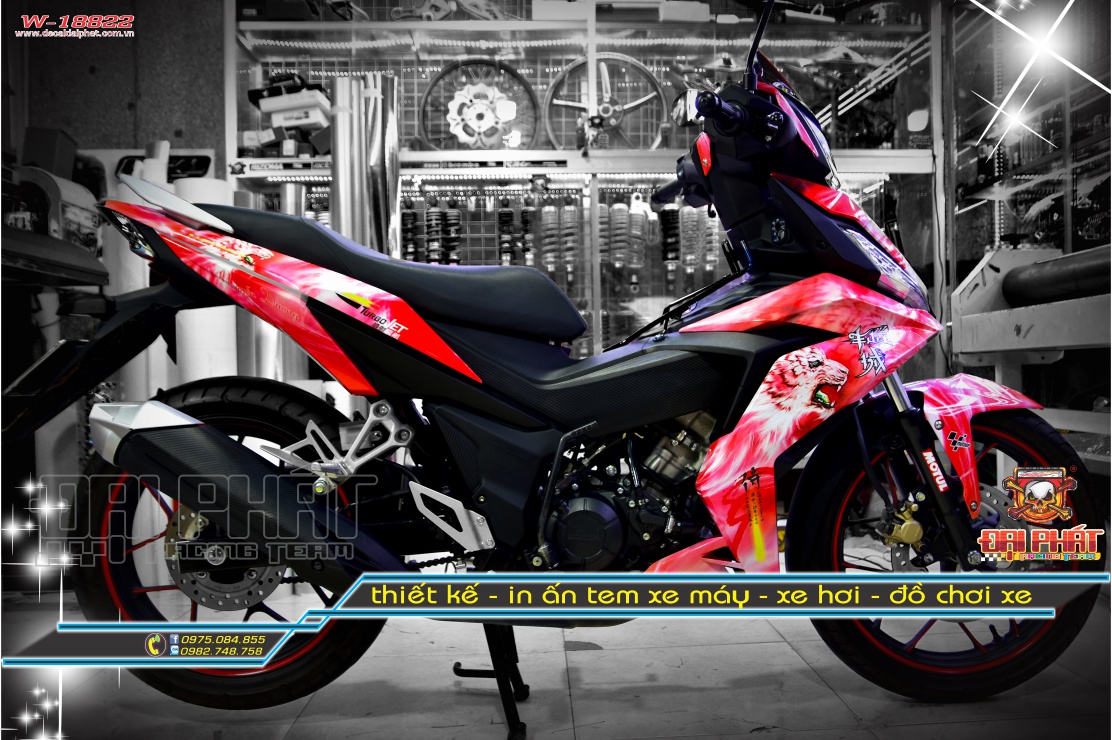 Tem Trùm Xe Winner Bạch Hổ - W-18822