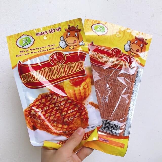 [Có sẵn] 1 bịch 30 snack gói bò miếng thơm cay