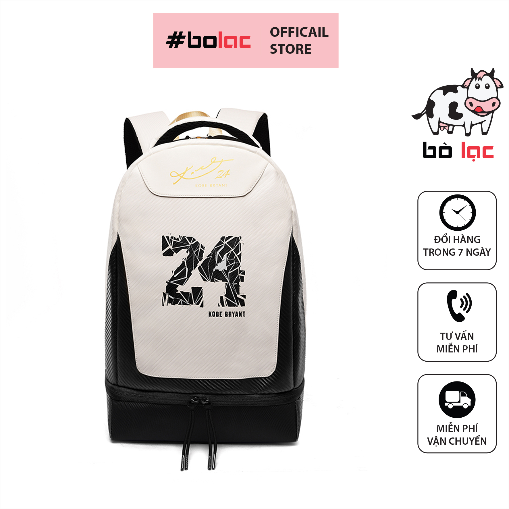Balo bóng rổ NBA 24 - Logo Kobe Bryant