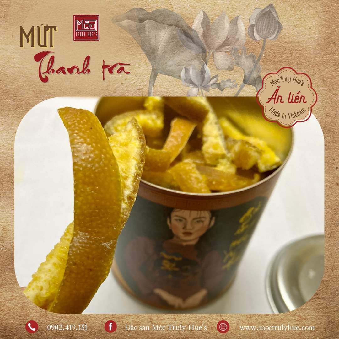 Mứt Thanh Trà sấy lạnh nguyên vị đặc sản Huế - 100gram