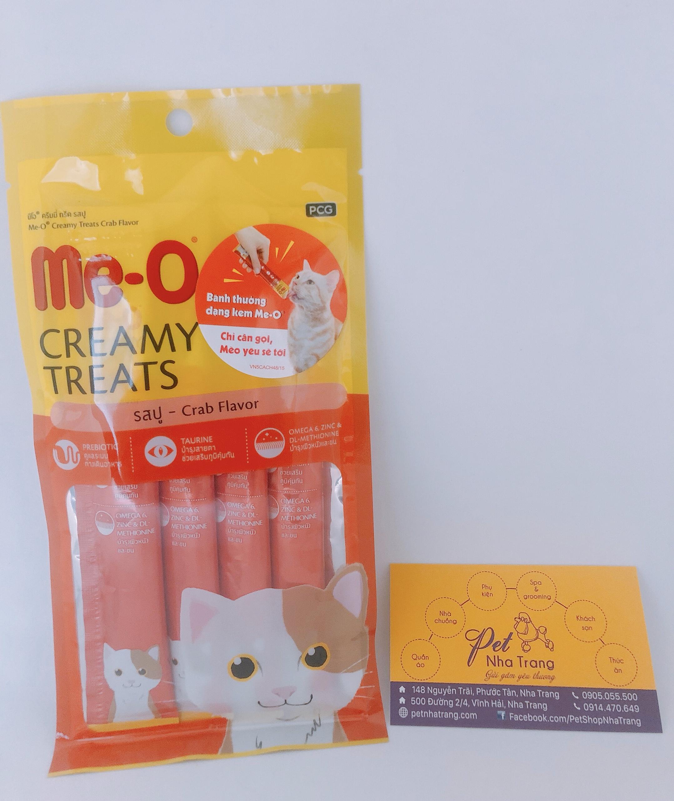 Bánh thưởng cho mèo dạng kem Me-o Creamy Treats gói 60 gam