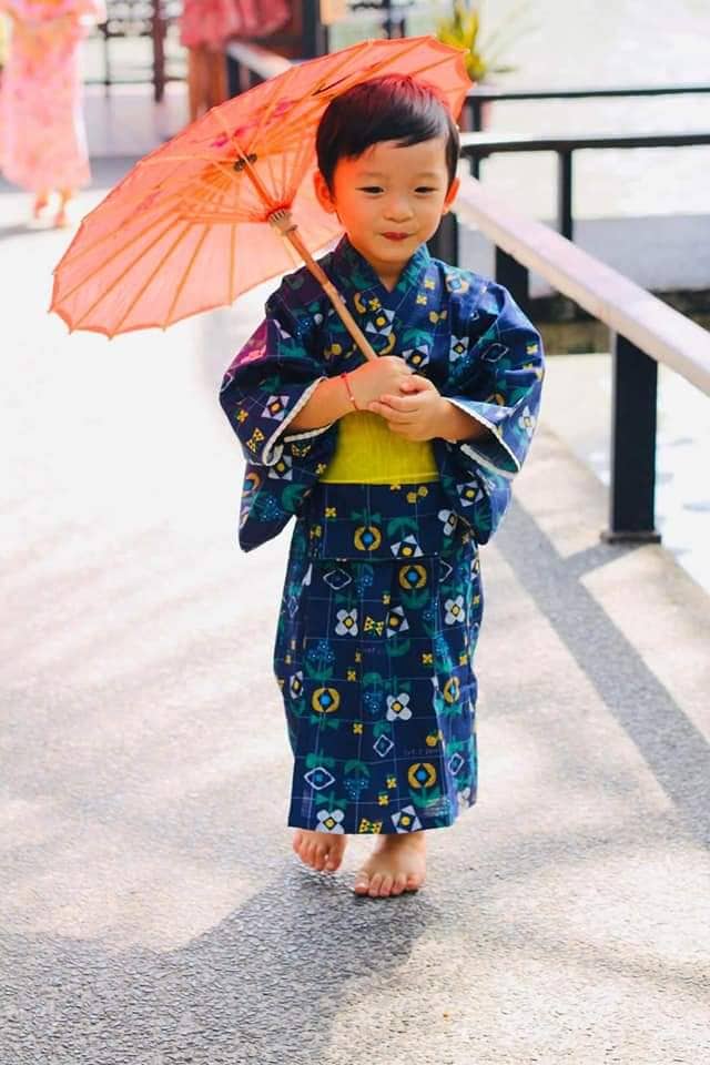 (PiPo) Kimono Cách Tân Cho Trẻ Em Phong Cách Nhật Bản