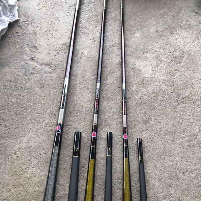 Cần câu tay gw 5h 3m6, 4m5, 5m4, 6m3, 7m2 tặng gốc hạ lóng