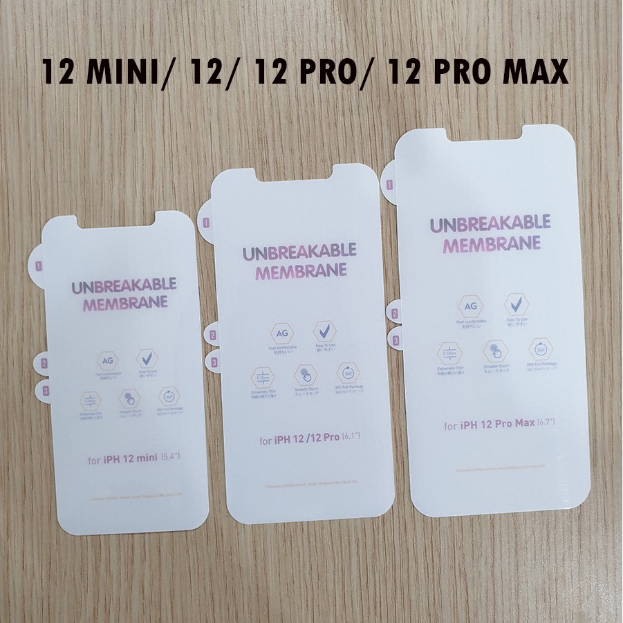 Dán ppf nhám chống xước màn hình iphone 12 mini/ 12/ 12 pro/ 12 pro max