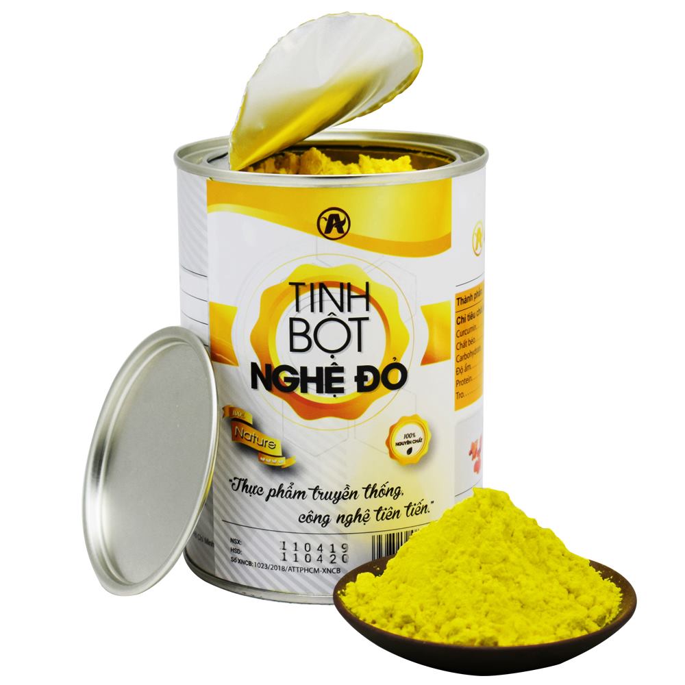 Combo 2 lon Tinh bột nghệ đỏ An Bình (1kg)