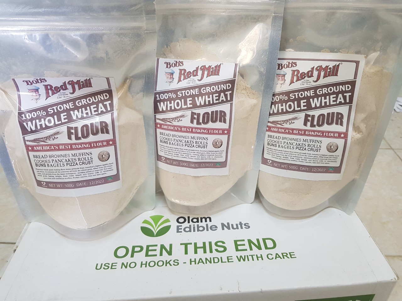 Bột mì nguyên cám (100% từ bột lúa mì) 500Gr