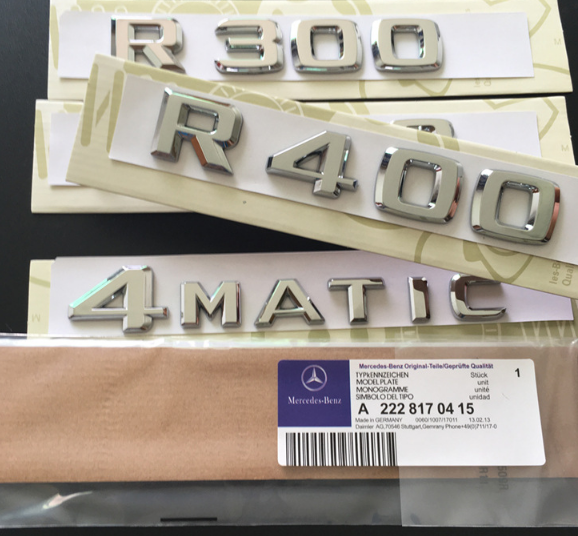 miếng dán chữ nổi 3D 4 MATIC chuyên dùng cho dòng xe Mercedes bằng nhựa ABS cao cấp