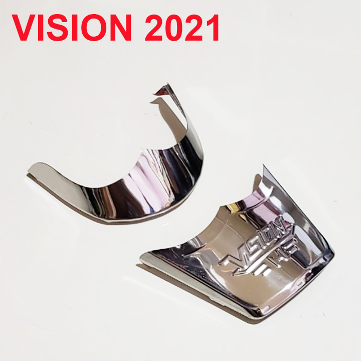 [HCM]BỘ MỎ ĐUÔI DÈ XE VISION 2021 2022 2023 INOX