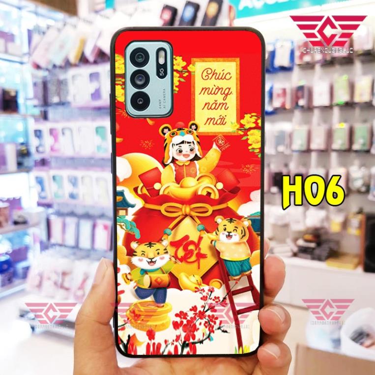 Ốp lưng ép kính Oppo reno 2 reno 2f reno 3 reno 4 reno 5 reno 6z a95 5g in hình Tết 2022