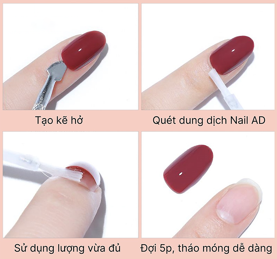 Nước AD sáng đá, tháo đá, tháo móng úp