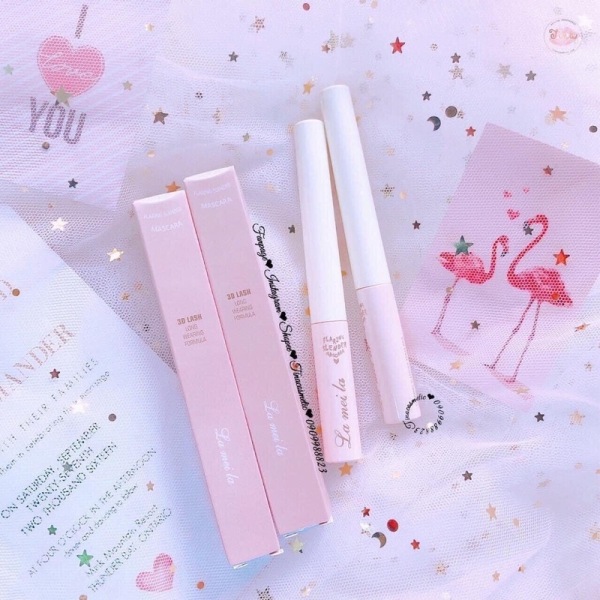 Mascara Lameila 3D HỒNG  siêu vi siêu cưng siêu dài dày cong lâu trôi sỉ rẻ nội địa long lasting mascara chuốt mi WE STORE giá rẻ