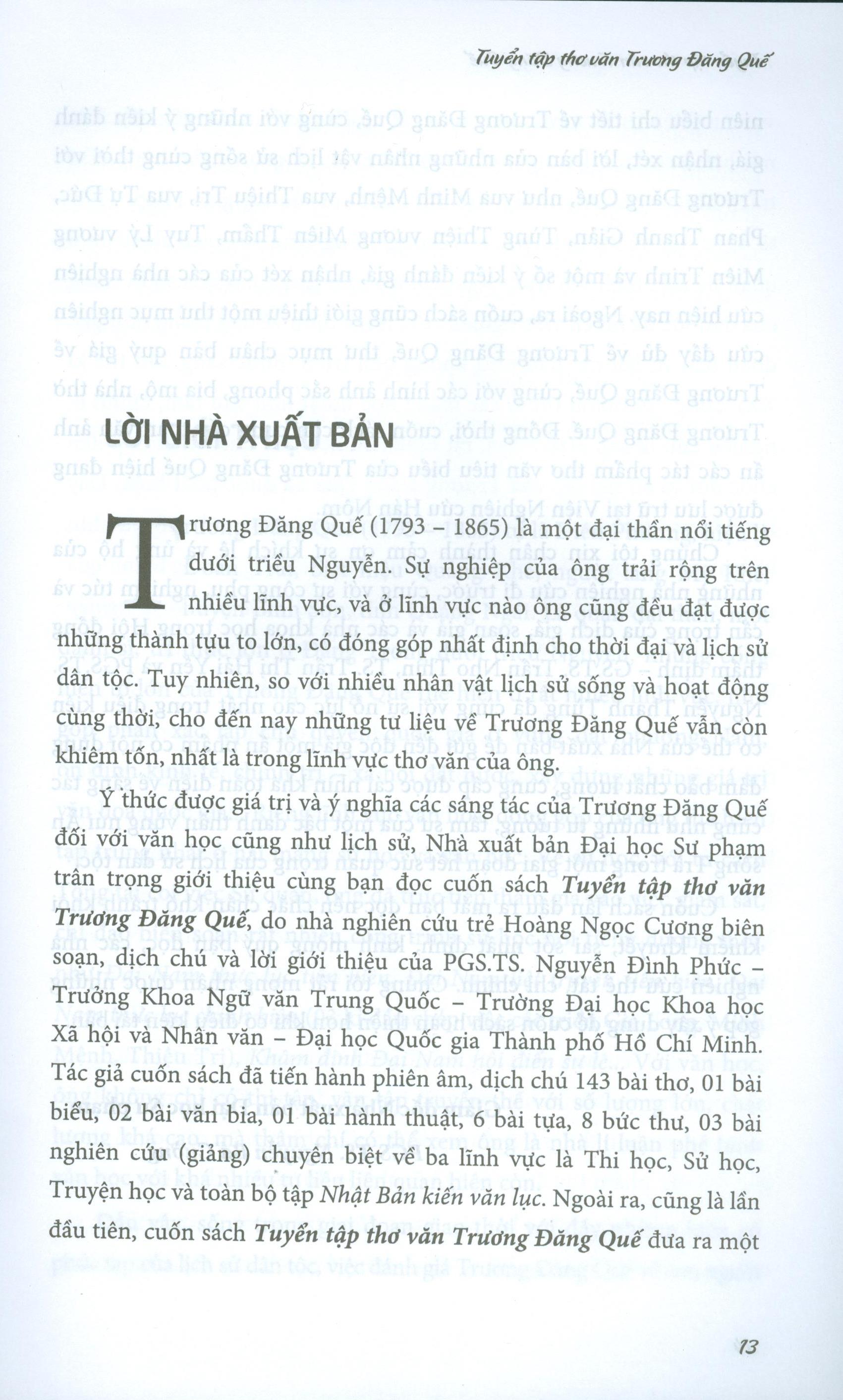 Tuyển Tập Thơ Văn Trương Đặng Quế