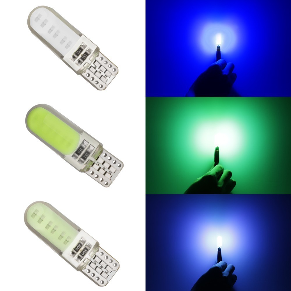 Bóng đèn led chân t10 đèn sương mù, xi nhan, demi ô tô xe máy