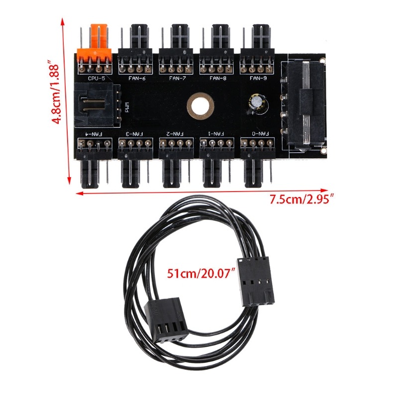 Fan HUB ROG 10 cổng