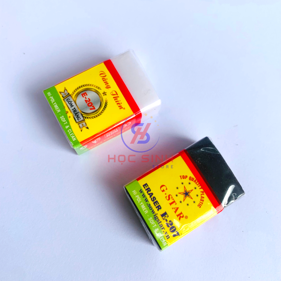 Combo 10 Cái Gôm Bút Chì G-Star E207 ( Trắng, đen ) - VPP Happy Kids