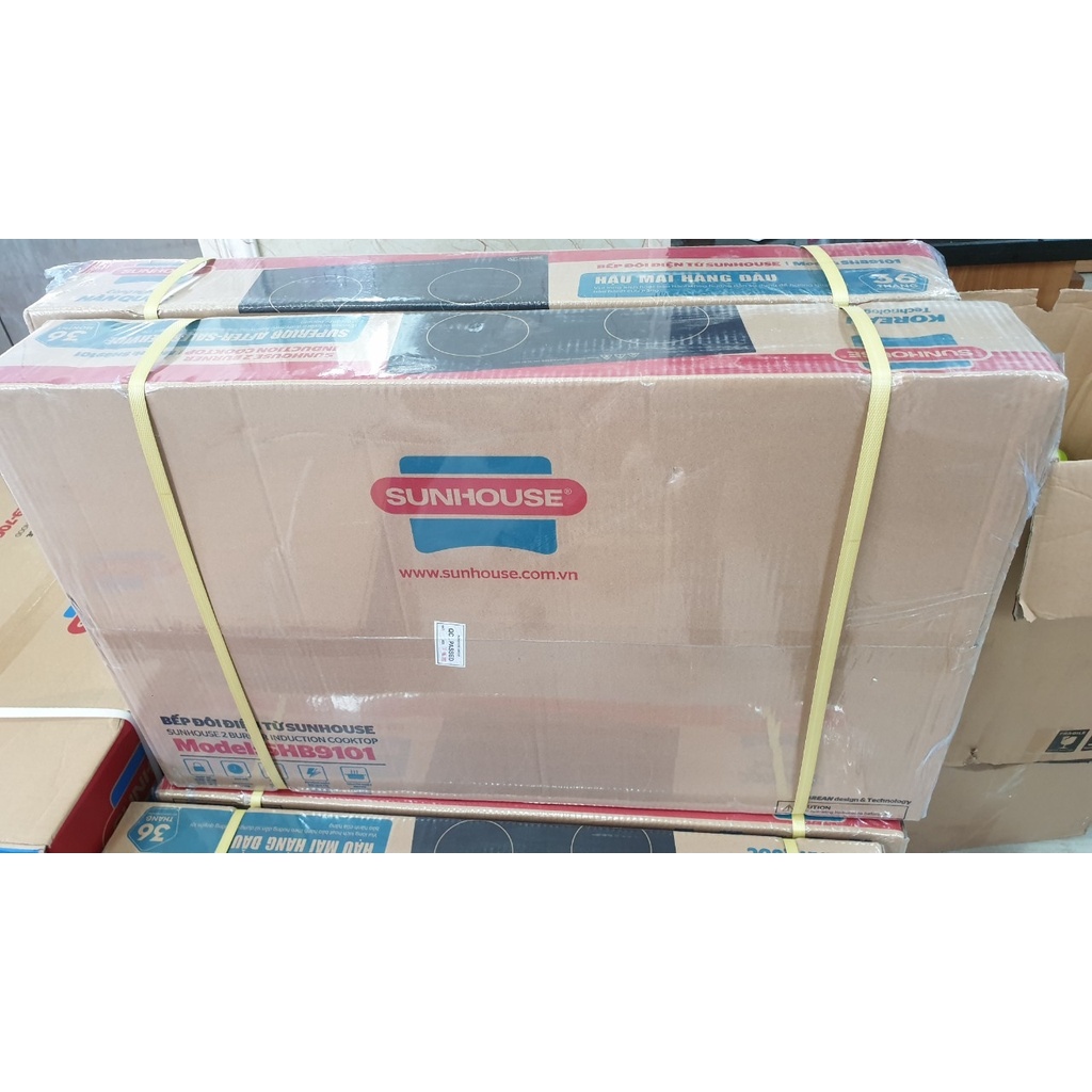 ◕△☃ Bếp Đôi Điện Từ Âm Kính Sunhouse SHB9101