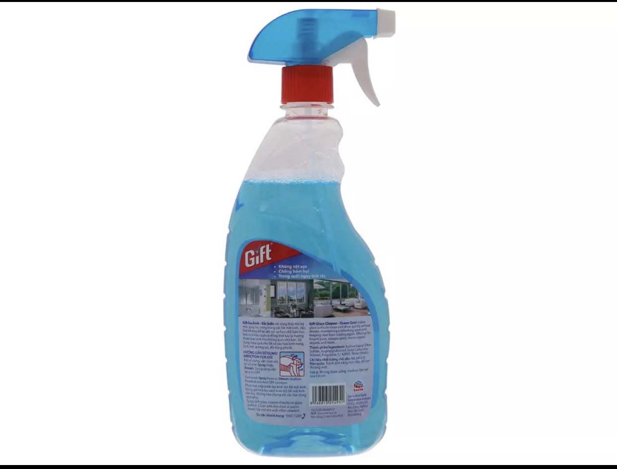 Nước xịt kính GIft chai 580ml.
