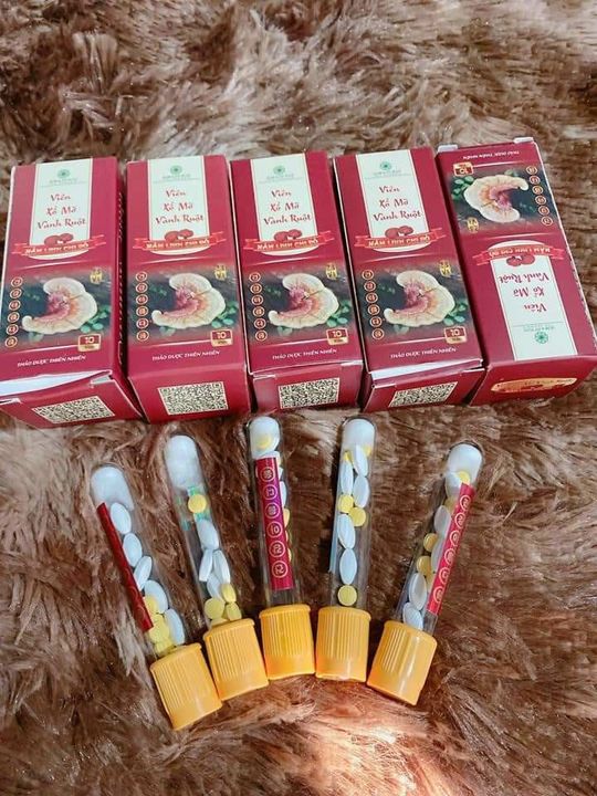Viên Xổ Mỡ Vành Ruột – linh chi đỏ