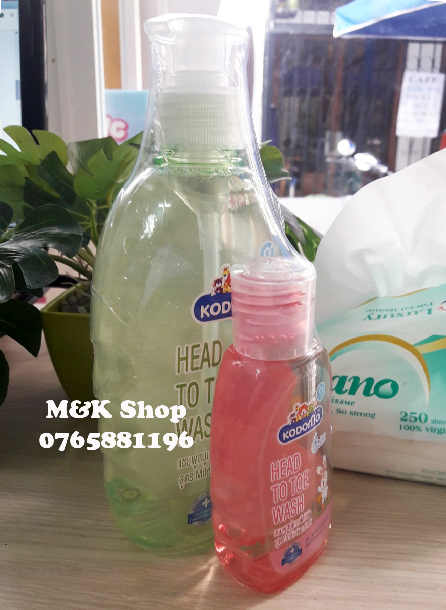 (Mua 1 tặng 1) Sữa tắm gội Kodomo cho trẻ sơ sinh 400ml