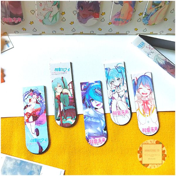 Combo 5 Bookmark Nam Châm Đánh Dấu Sách - Anime (Mẫu Ngẫu Nhiên)
