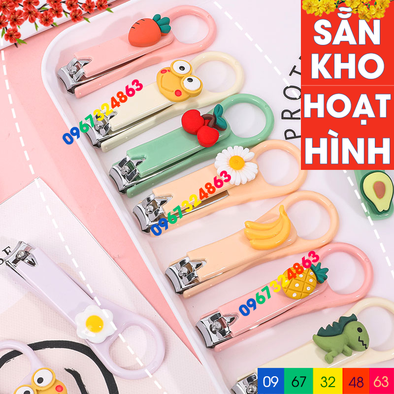 Bấm móng tay hoạt hình móc tròn cực yêu