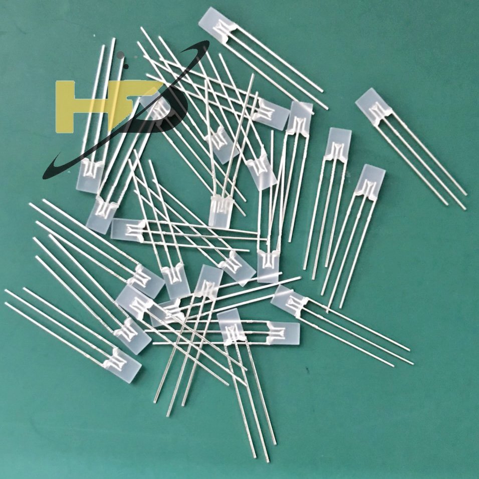 Led Vuông 3 Chân Ánh Sáng Xanh+Đỏ 2x5x7mm, Bóng Led Siêu Sáng (Gói 10 Chiếc)