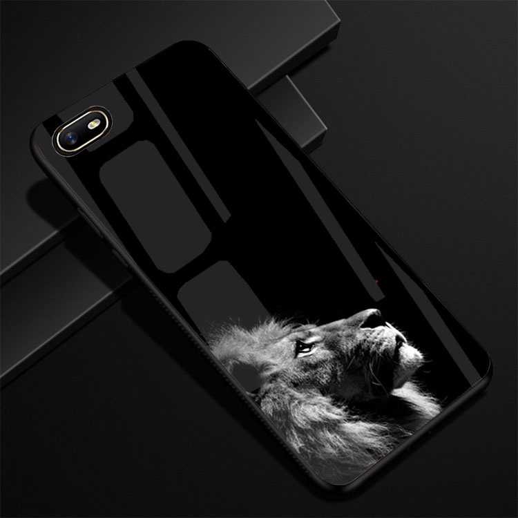 Ốp Lưng REALME C2, OPPO A1K mặt kính cường lực cao cấp thiết kế Độc Quyền