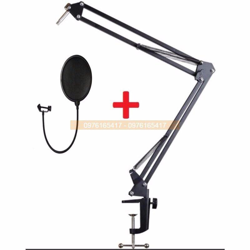 COMBO CHÂN KẸP MIC THU ÂM VÀ MÀNG LỌC