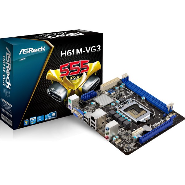 Combo main H61 + 8Gb + Core i5 3220 bóc máy
