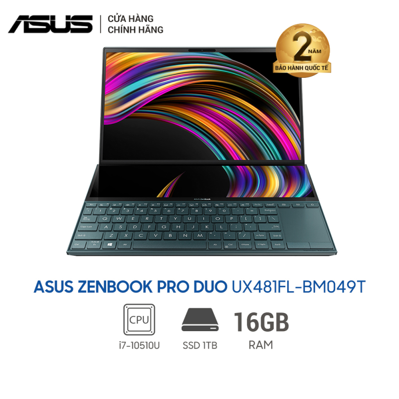 Bảng giá Laptop ASUS ZenBook Duo UX481FL-BM049T (i7-10510U) - 14inch Phong Vũ