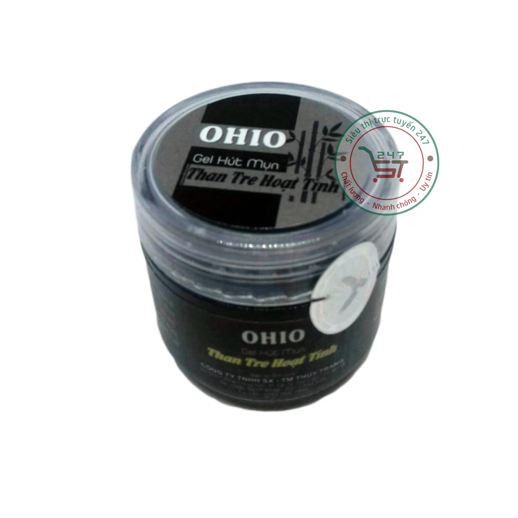 Gel hút mụn than tre hoạt tính Ohio 50g chăm sóc da tại nhà hiệu quả