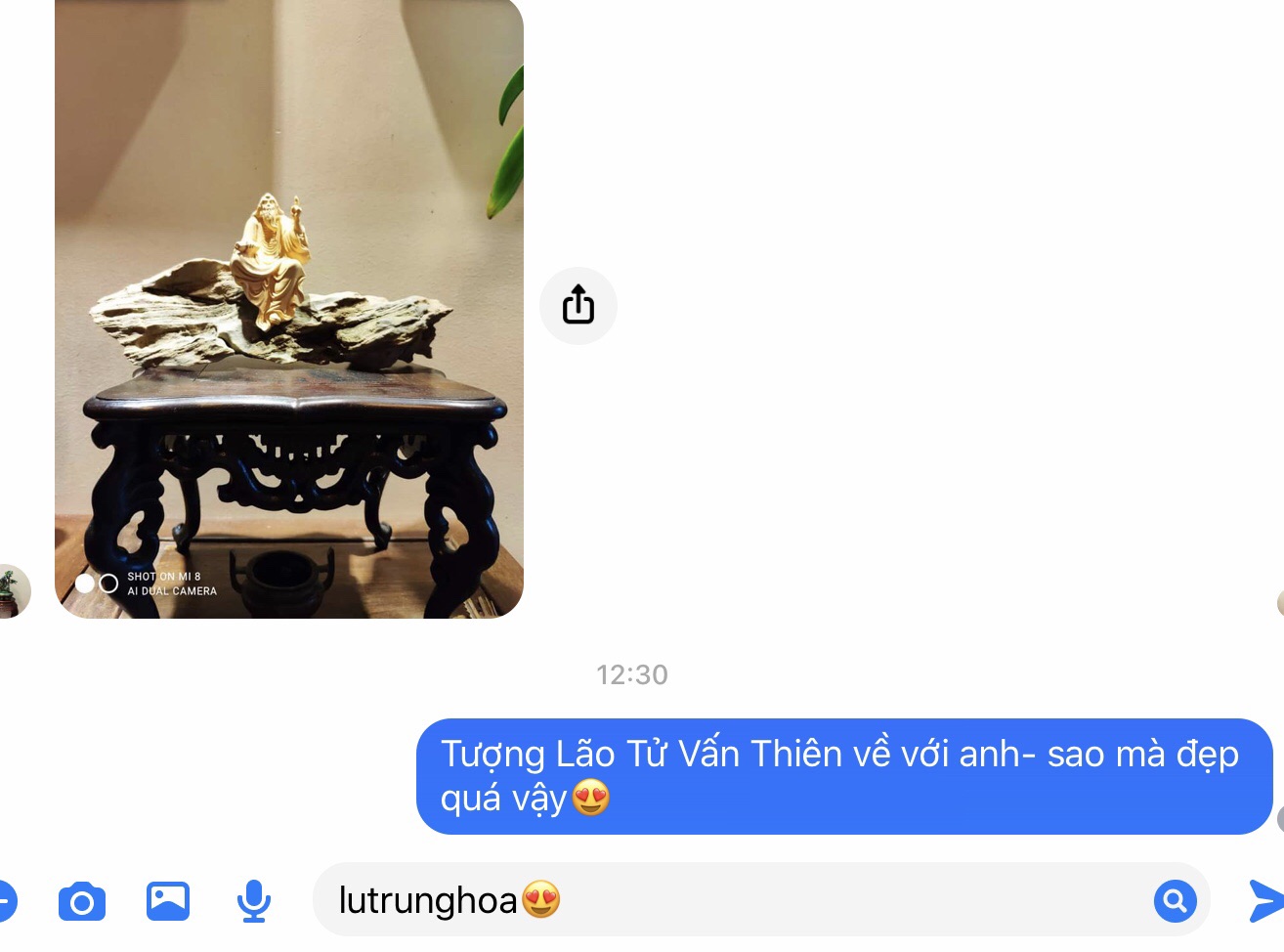Tượng gỗ Lão Tử Vấn Thiên