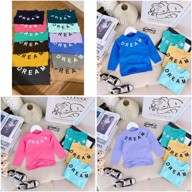 [Hoàn tiền 6%] Áo dài tay thu đông cho bé trai/gái 6-20kg