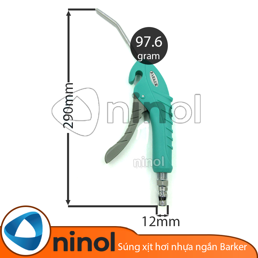 Súng xịt hơi nhựa ngắn Barker