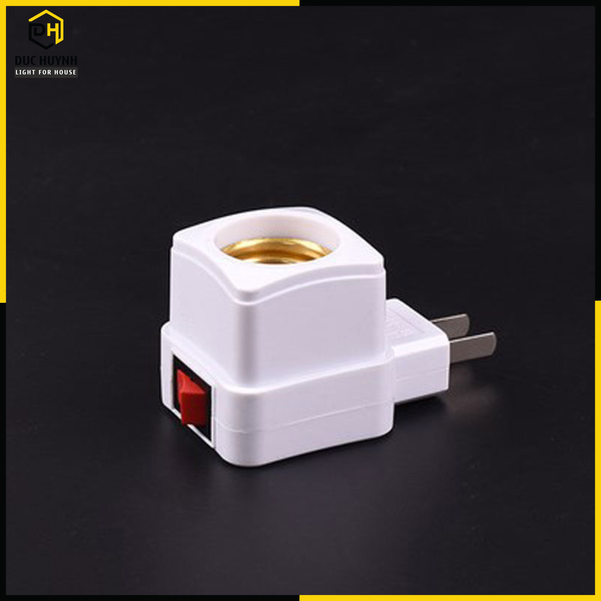 Đui đèn E27 có công tắc tiện lợi DN090