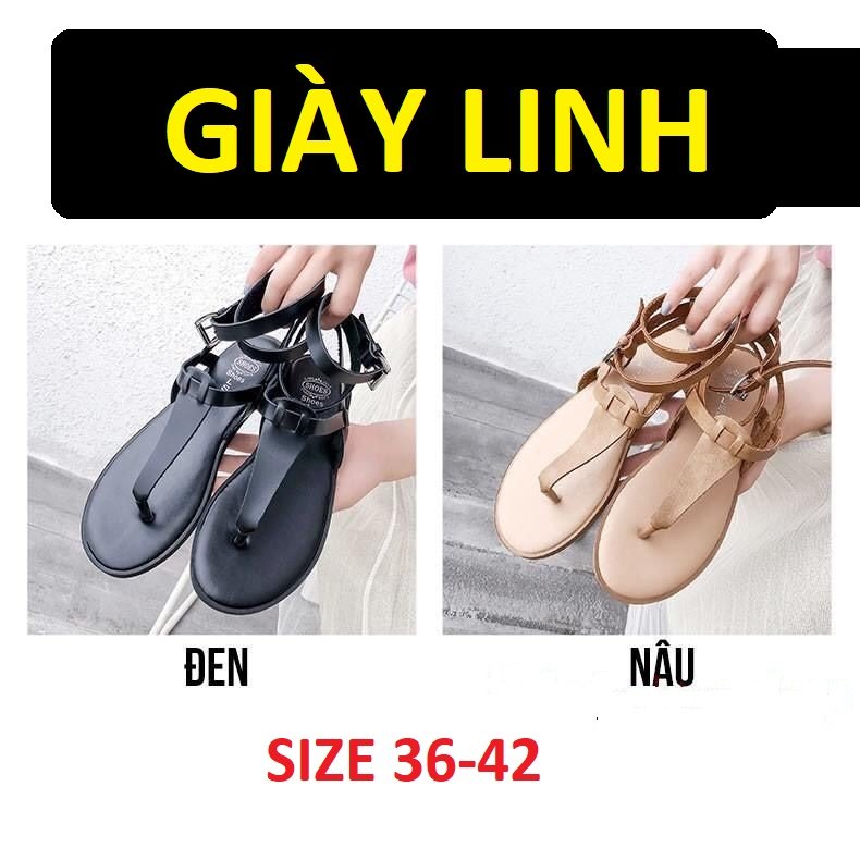 GIÀY SANDAL ĐẾ BỆT CHÉO CỔ CHÂN CÓ SIZE LỚN