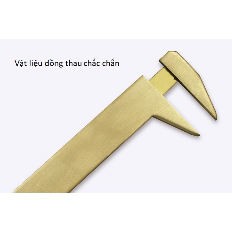 Thước kẹp chất liệu đồng đọ dài 80mm