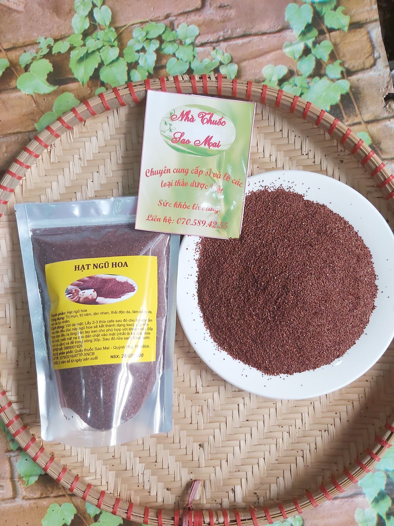 [sỉ lớn] 0,5kg hạt ngũ hoa/hạt đình lịch nguyên chất 100%