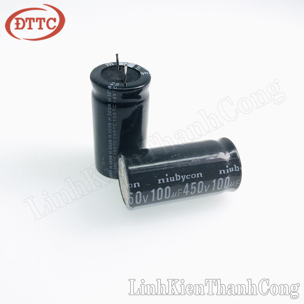 Tụ 100uF 450V Tháo Máy (18x35mm)
