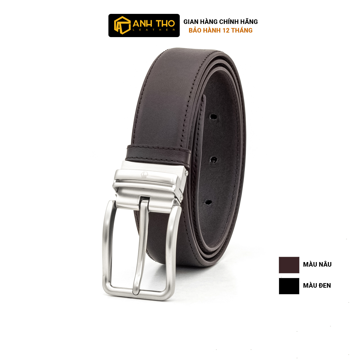 Thắt lưng khóa kim EMO MNKK35-13 | Anh Tho Leather