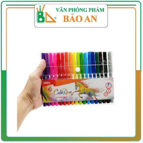 Bút Dạ 18 màu Deli C10013. Sản phẩm dùng để tô, vẽ các tác phẩm nghệ thuật.