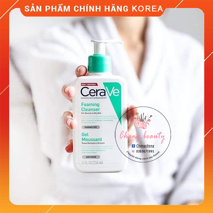 Sữa rửa mặt Cerave dịu nhẹ 236ml Mới Nhất