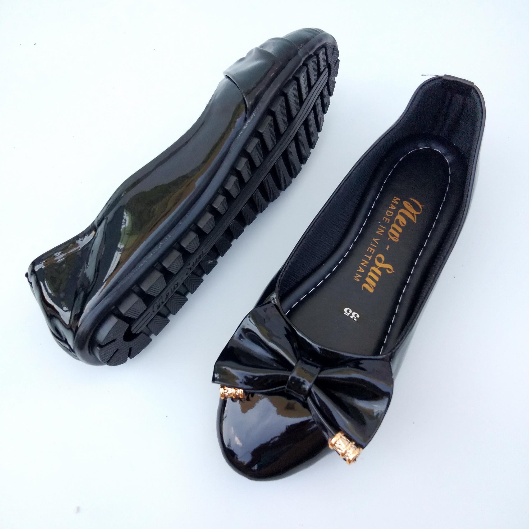 [HCM]Giày búp bê đính nơ cao cấp Benst